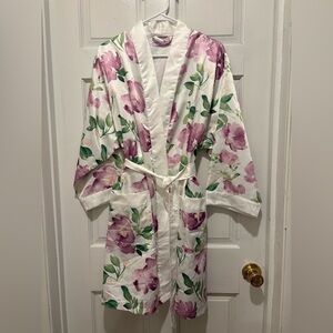 Satin Floral Women's Robe